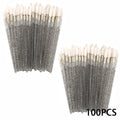 100/300-Pack Disposable Lip Brushes & Lash Applicator Wands Disposable Applicator Wands QXL TransparBlack 100pcs