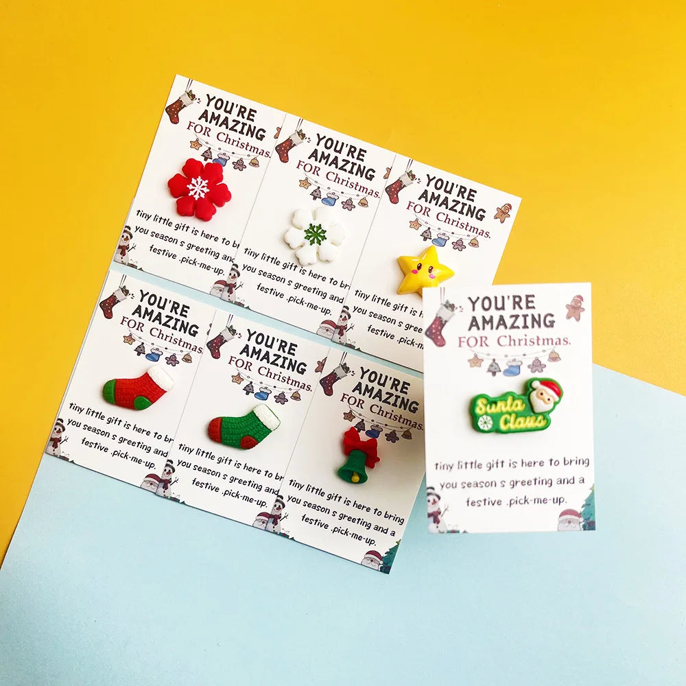 Christmas Resin Pocket Greeting Cards | Holiday Gift Tags 10/100 Pcs Holiday Greeting Cards QXL