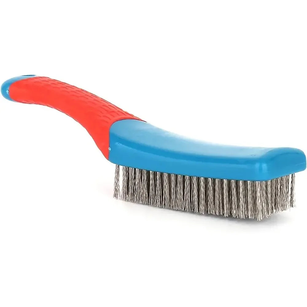 Heavy-Duty Stainless Steel Wire Brush – Rust & Paint Removal Wire Brush QXL 1pc