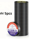 50m Heat-Resistant Black Rubber Electrical Insulating Tape Electrical Insulating Tape QXL 5 Rolls 10M