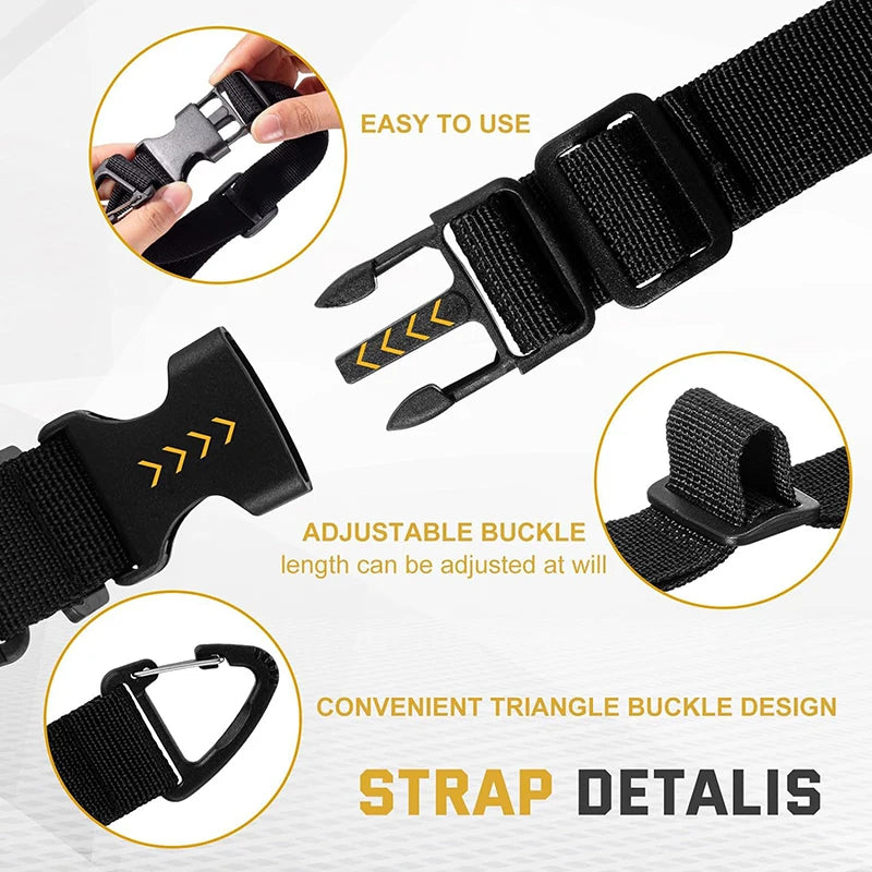 2/4-Pack 45cm Adjustable Nylon Cord Organizer | Triangle Buckle Cord Organizer Strap QXL