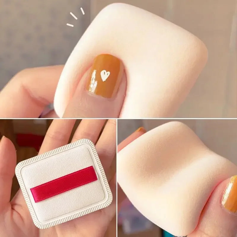 2-Pack Makeup Sponge Cushion Puffs | Dry & Wet Foundation Blender Makeup Sponge Puff QXL