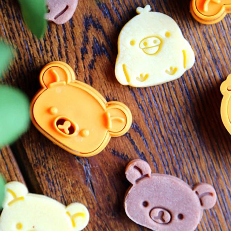 3-Piece Bear Sandwich Mold & Bread Crust Cutter Set Sandwich Mold Set QXL