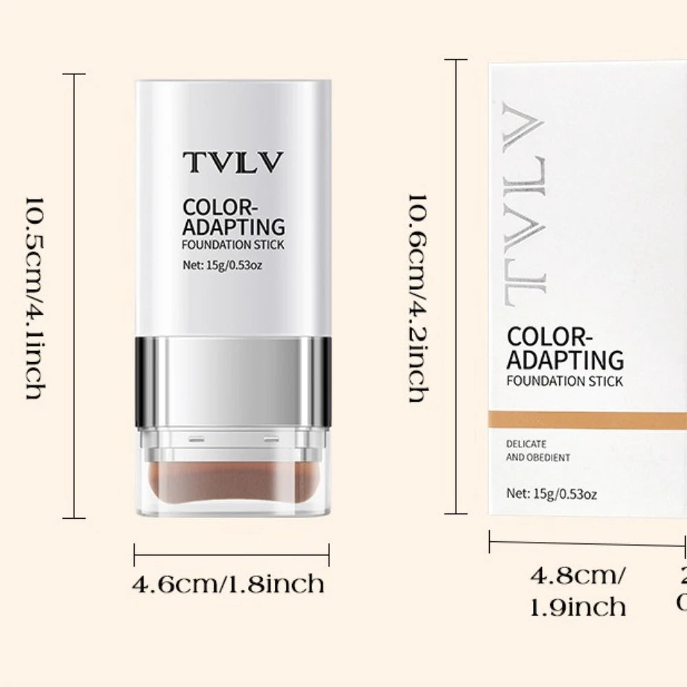 TVLV Color-Changing Foundation Stick | Dual-Head Lightweight Foundation Stick QXL