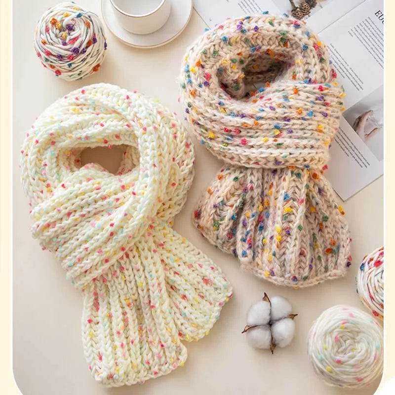 50g Gradient Rainbow Mohair Yarn Roll | DIY Knitting Thread Craft Knitting Yarn QXL