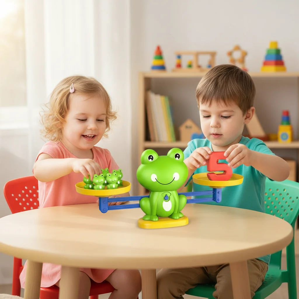 Digital Frog Balance Scale Math Toy for Kids | Early Learning Educational Math Toy QXL