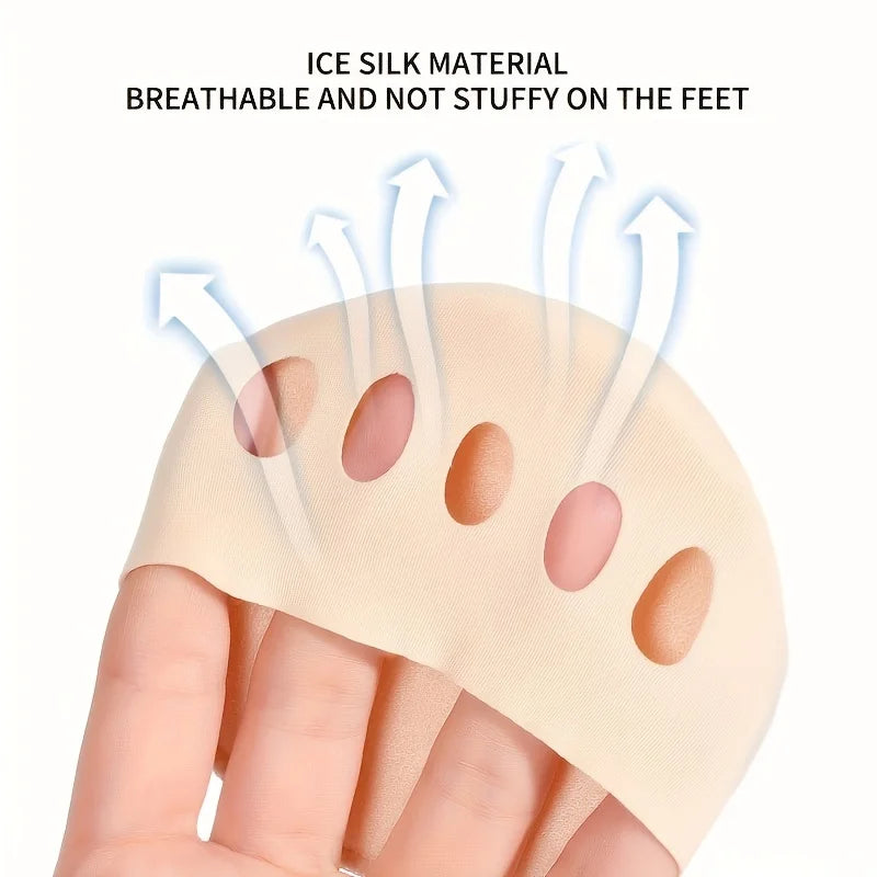 2-Pack Forefoot Cushion Socks | Anti-Slip Metatarsal Support Forefoot Cushion Sock QXL