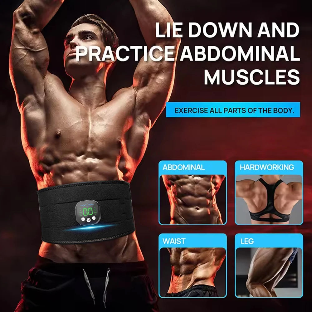 Smart EMS Ab Belt | Waist Toning & Muscle Stimulation EMS Ab Belt QXL