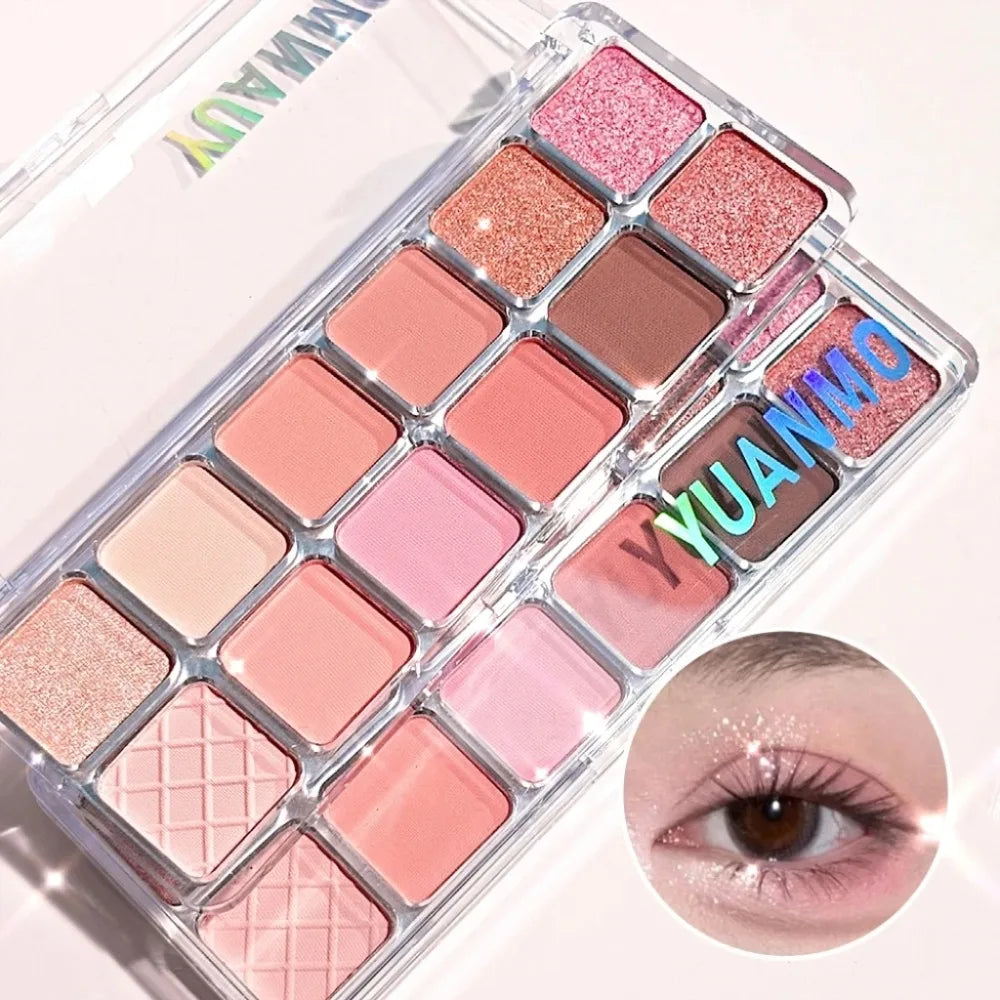 12-Color Glitter Eyeshadow Palette – Shimmer, Matte & Sparkle Eyeshadow Palette QXL