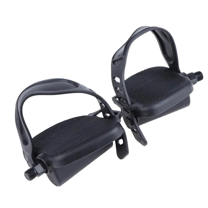 Anti-Slip Exercise Bike Pedals with Straps | 1 Pair Exercise Bike Pedals QXL