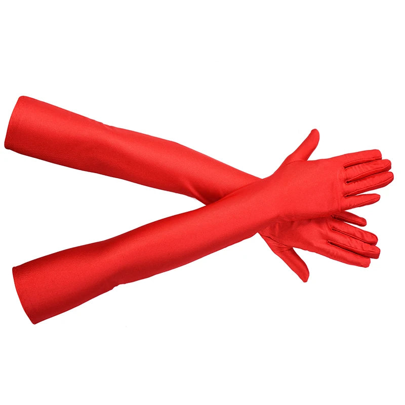 Elbow-Length Spandex Gloves | Party, Wedding & Performance Fashion Spandex Gloves QXL