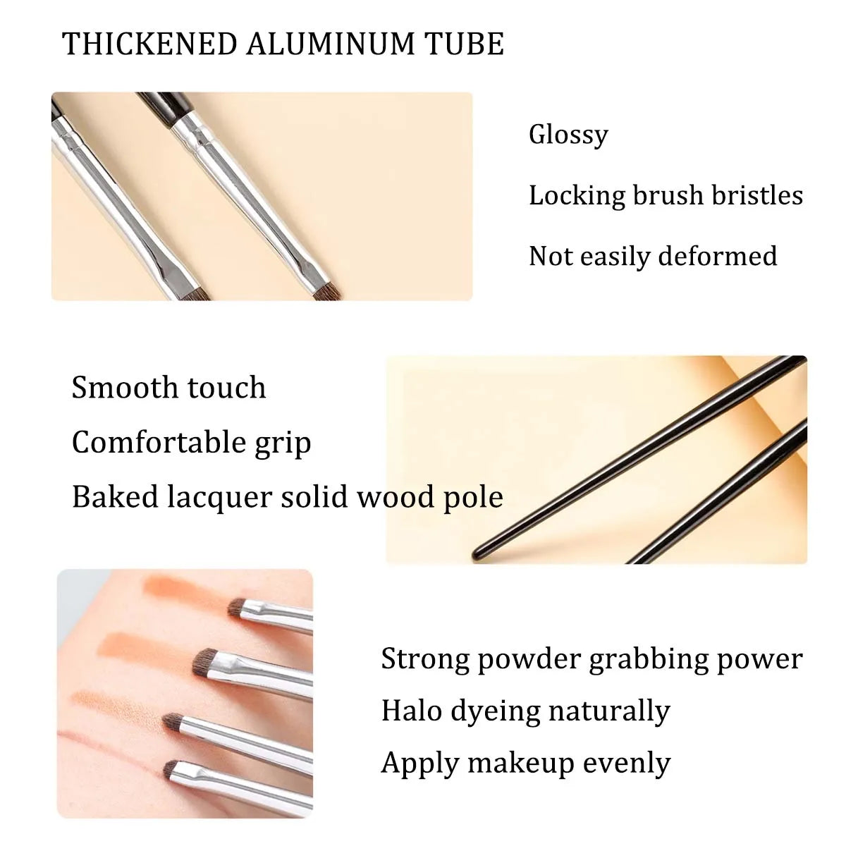 4-Piece Eye Detail Brush Set | Eyeshadow & Eyeliner Brushes Eye Detail Brush Set QXL