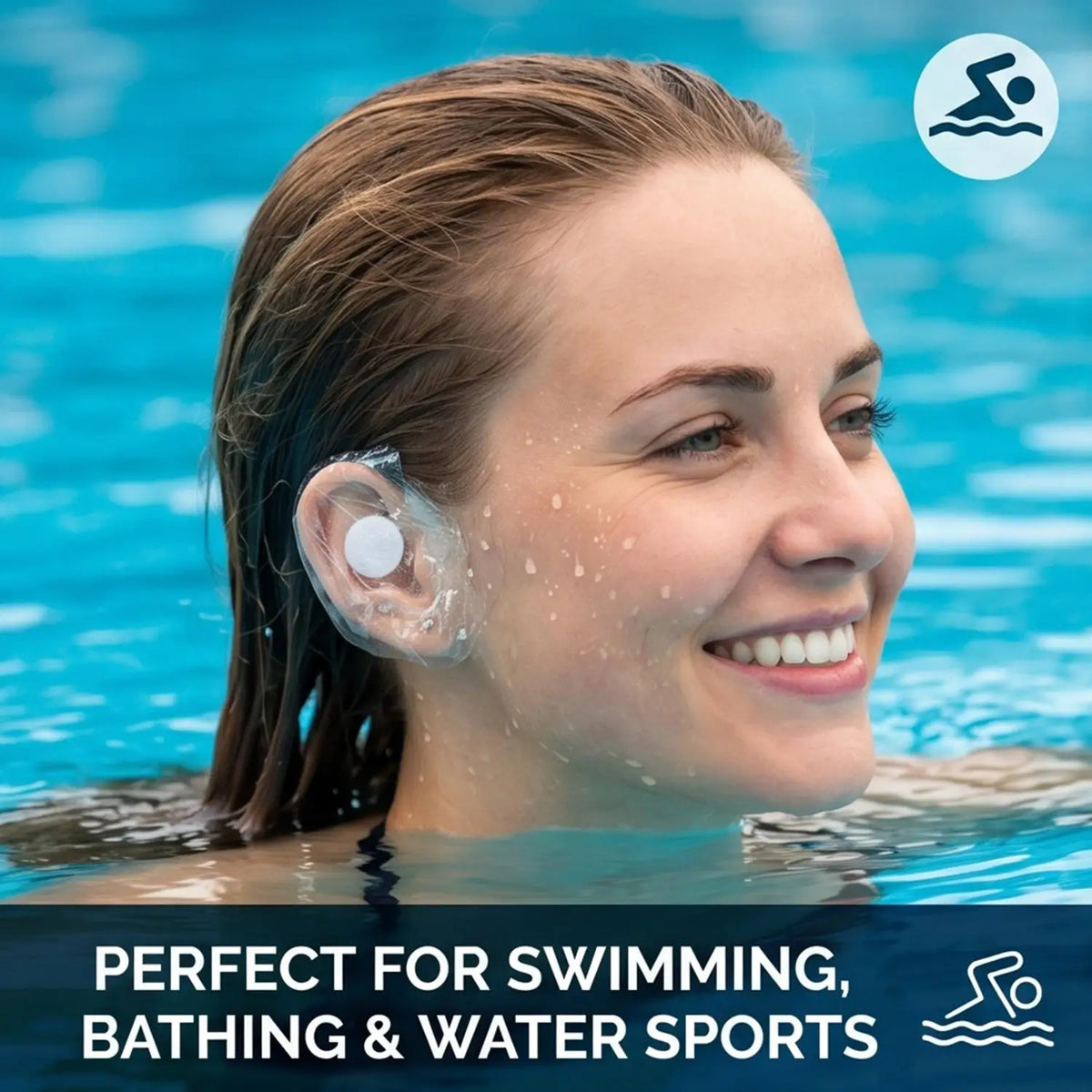 Waterproof Disposable Ear Covers | Swimming & Shower Patches Disposable Ear Covers QXL
