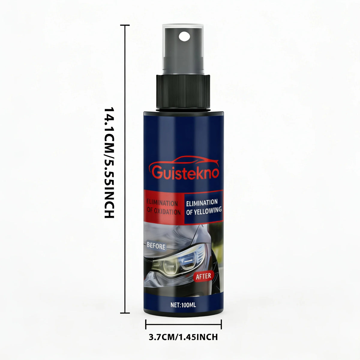 Car Headlight Restoration Spray 100ml | Polish & Clarity Kit Headlight Restoration Spray QXL