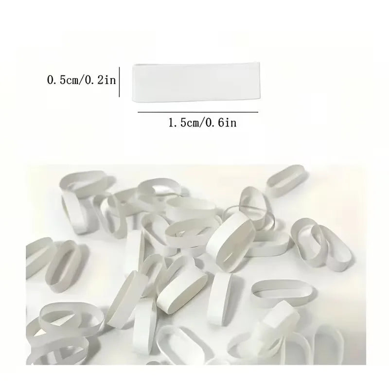 260-Pack White Silicone Cable Straps | Flexible Wire Organizer Silicone Cable Straps QXL