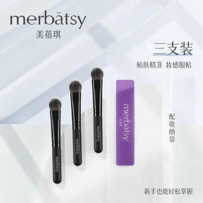 Mini Slope Eyeshadow & Concealer Brush | Blush Detail Tool Makeup Detail Brush QXL 3 piece