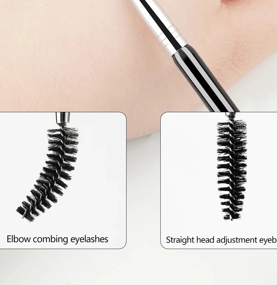 2-in-1 Double-Ended Eyebrow & Eyelash Spoolie Brush Eyebrow Spoolie Brush QXL