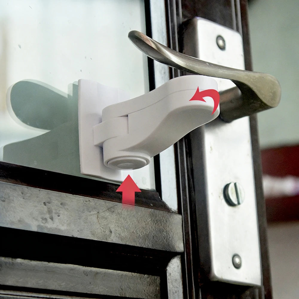 Child Safety Door Handle Lock | Baby-Proof Cabinet & Door Child Safety Lock QXL
