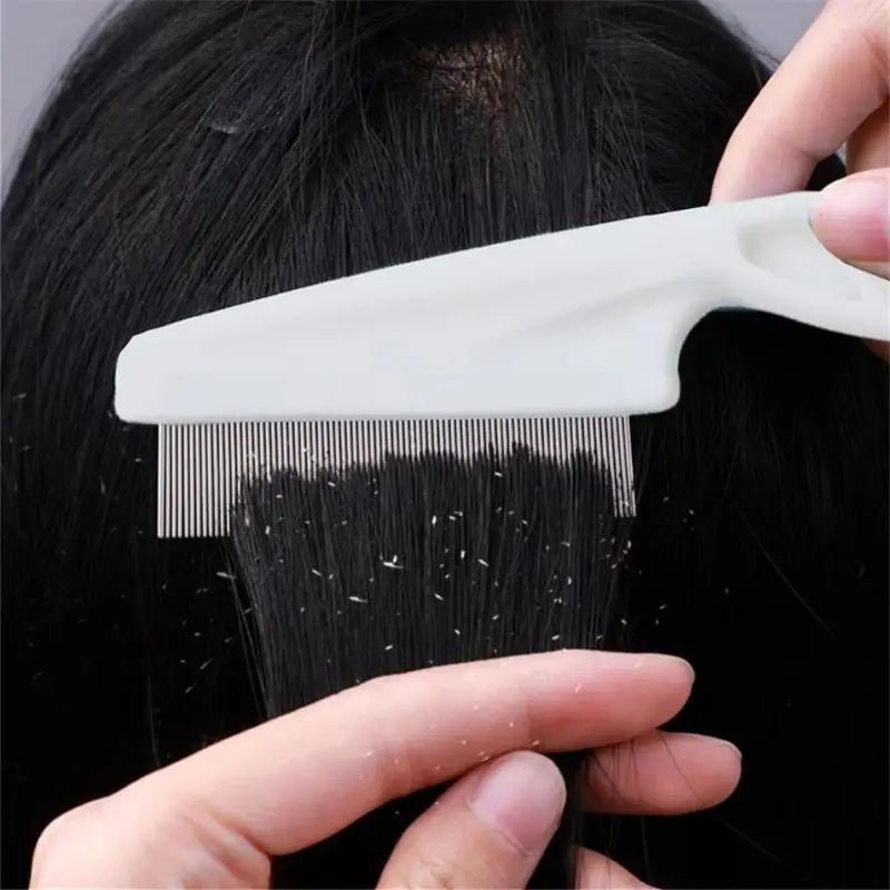 Stainless Steel Fine-Tooth Comb – Kids, Adults & Pet Grooming Fine Tooth Comb QXL