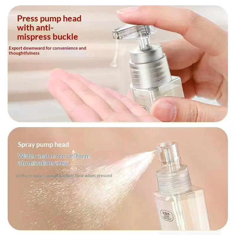 4-in-1 Travel Toiletry Bottle Set – Leak-Proof & Refillable Travel Bottle Set QXL