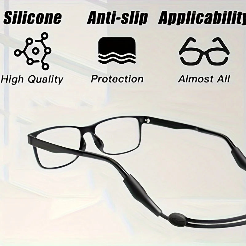 Adjustable Silicone Anti-Slip Glasses Strap | Sports Eyewear Retainer Eyewear Retainer Strap QXL