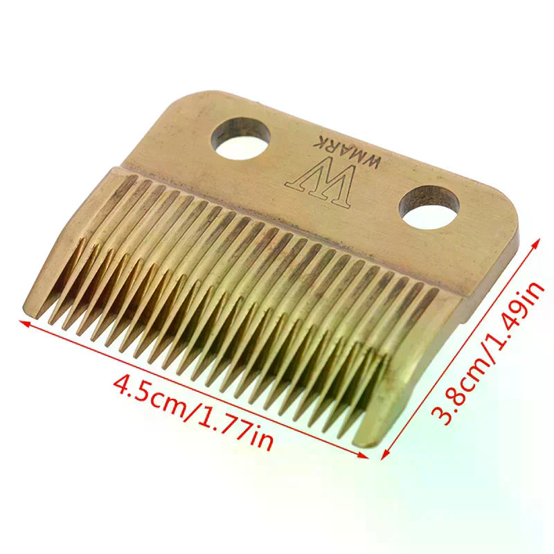 High Carbon Steel Hair Clipper Replacement Blade & Screws Set Clipper Blade Set QXL