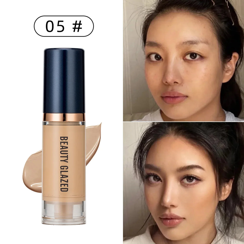 6-Shade Waterproof Liquid Foundation – Oil Control & Coverage Liquid Foundation QXL 05