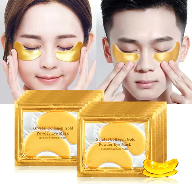 50-Pair Gold Collagen Eye Masks – Hydrating Anti-Aging Patches Eye Mask Patches QXL