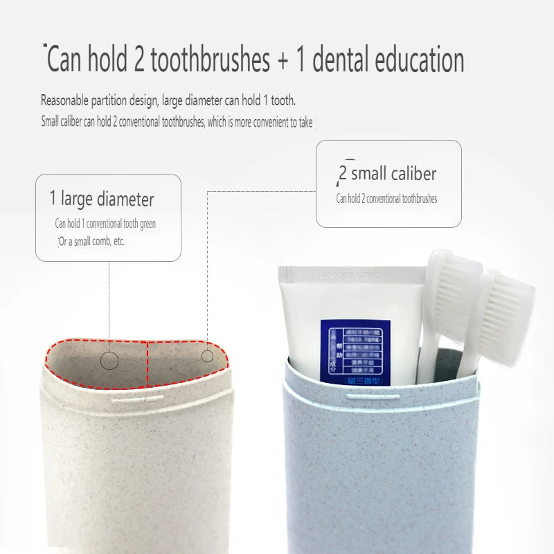 Portable Travel Toothbrush & Toothpaste Storage Case Toothbrush Travel Case QXL