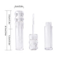3.5ml Clear Refillable Lip Gloss Tube with Silicone Brush Lip Gloss Tube QXL 1PC