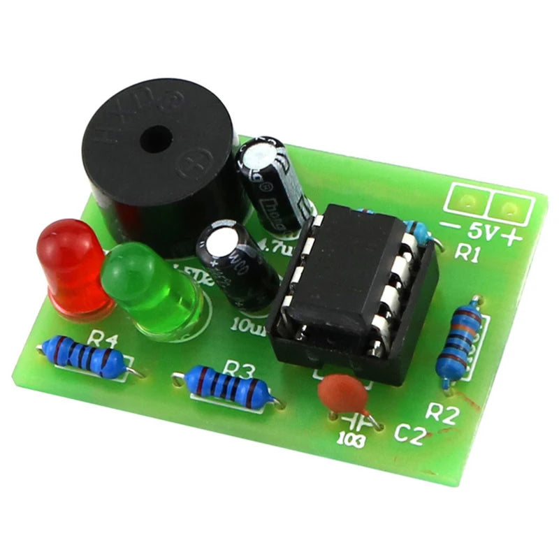 NE555 DIY LED Flasher & Signal Generator Kit with PCB Electronics DIY Kit QXL