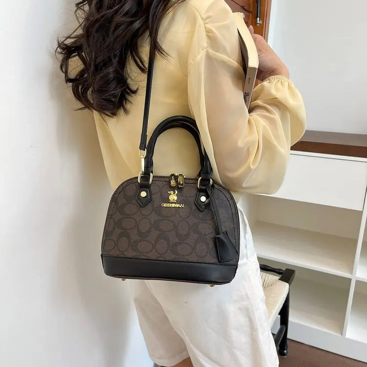 Retro Leather Diaper Bag | Large Crossbody Tote for Moms Diaper Bag Tote QXL