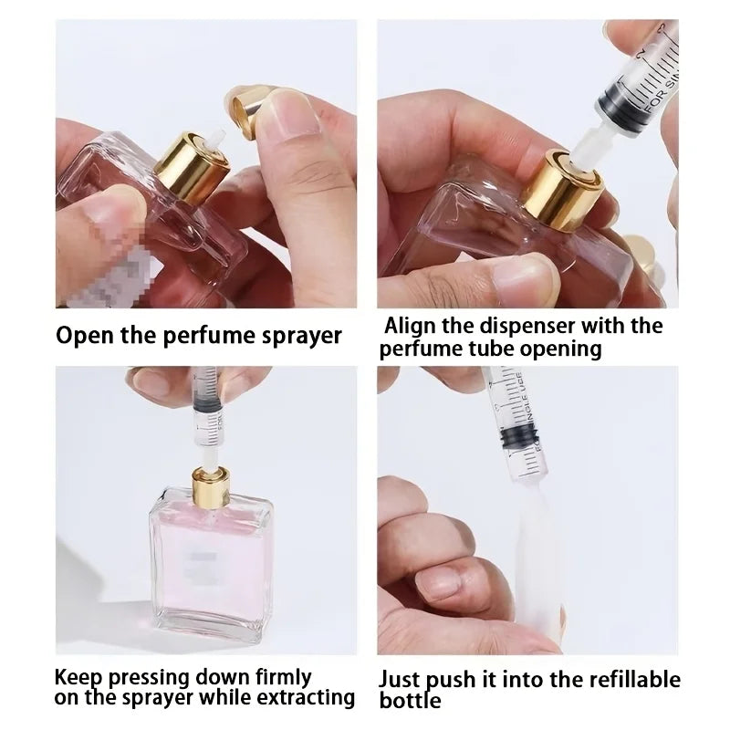 5ml Plastic Syringe Perfume Refill Dispensers – 10/20 Pack Perfume Refill Syringe QXL