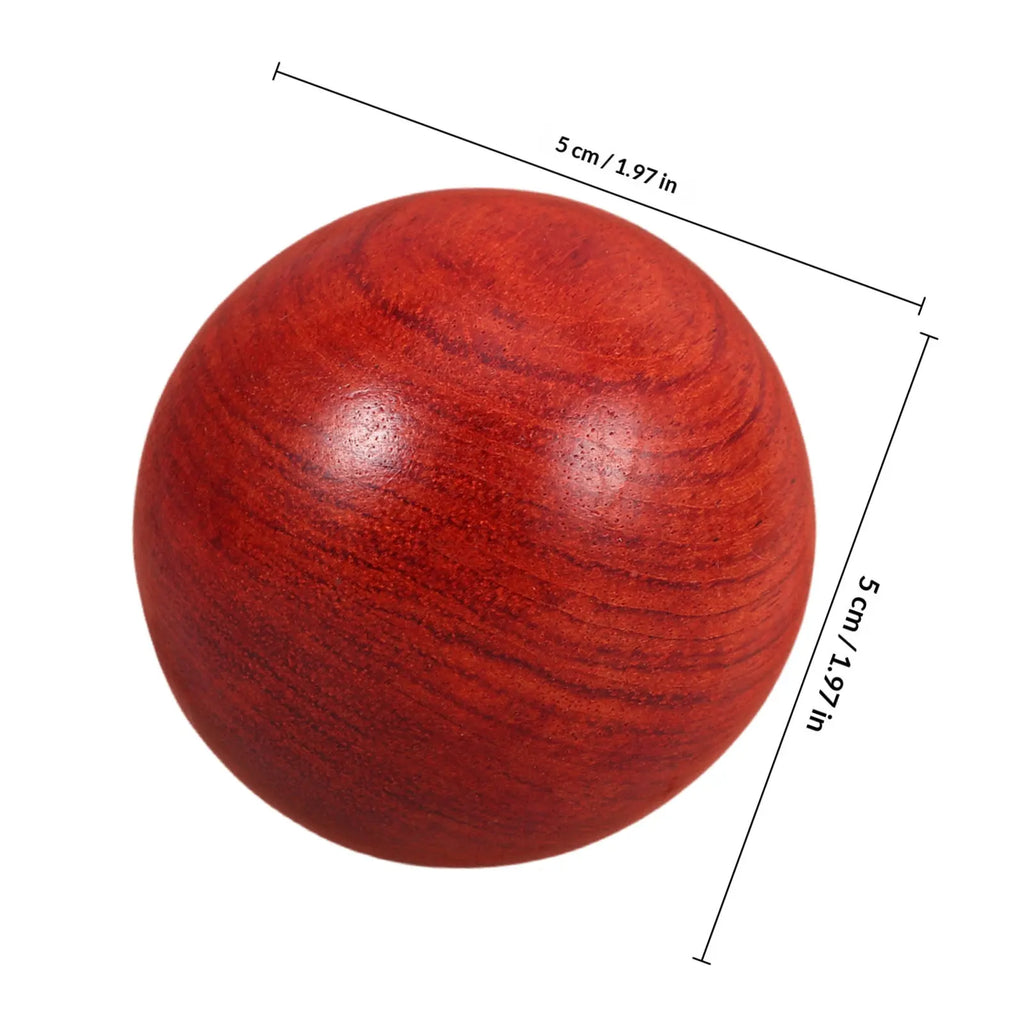 Wooden Baoding Balls 2-Pack | Hand Massage & Reflex Training Hand Exercise Balls QXL