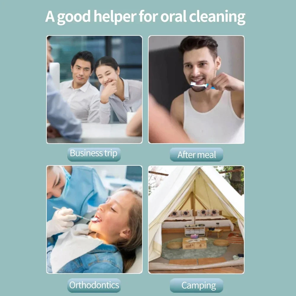 Foldable Travel Toothbrush | Portable Mini Adult Toothbrush Travel Toothbrush QXL