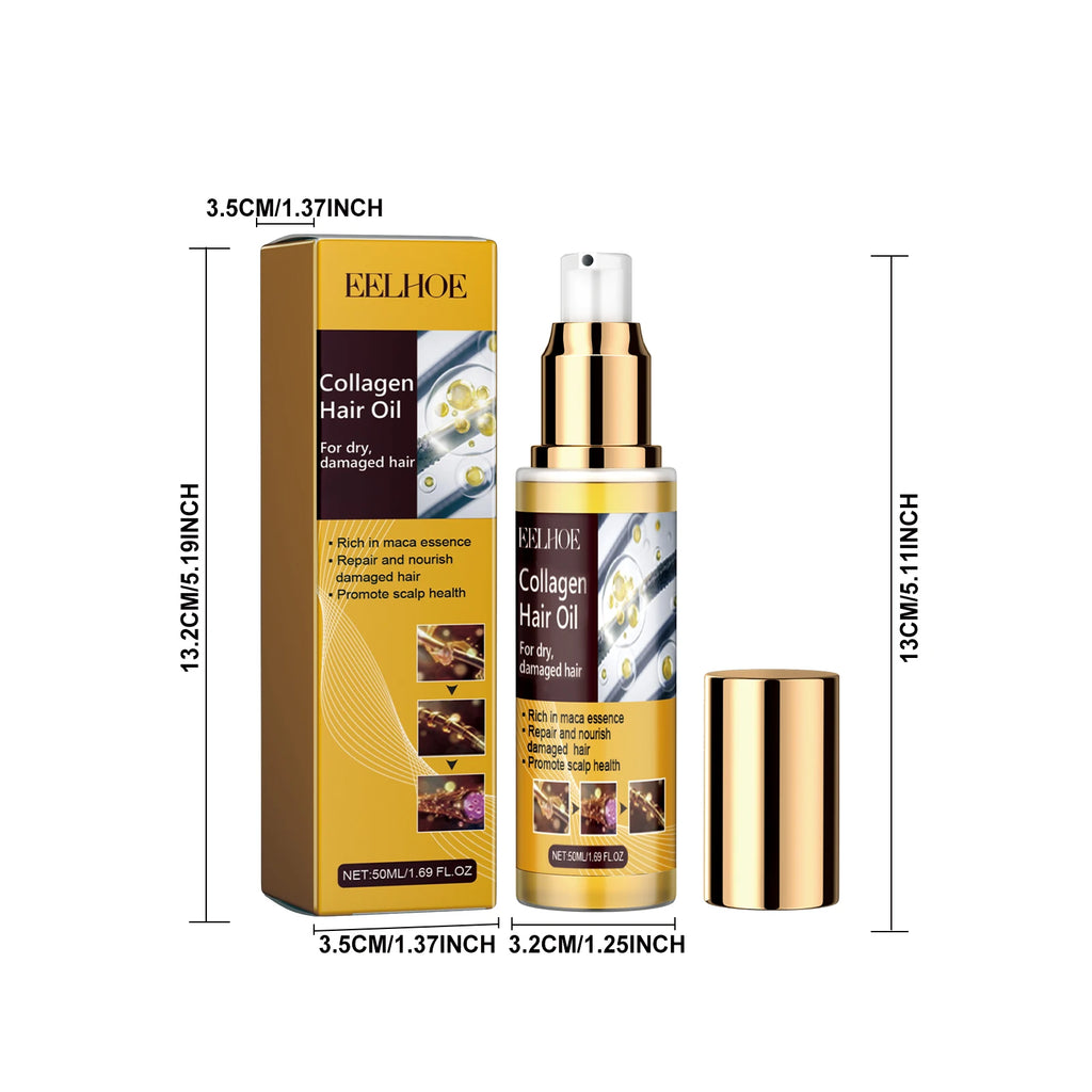 Eelhoe Collagen Hair Care Set – Shampoo, Mask & Oil Kit Hair Care Set QXL Hair Oil
