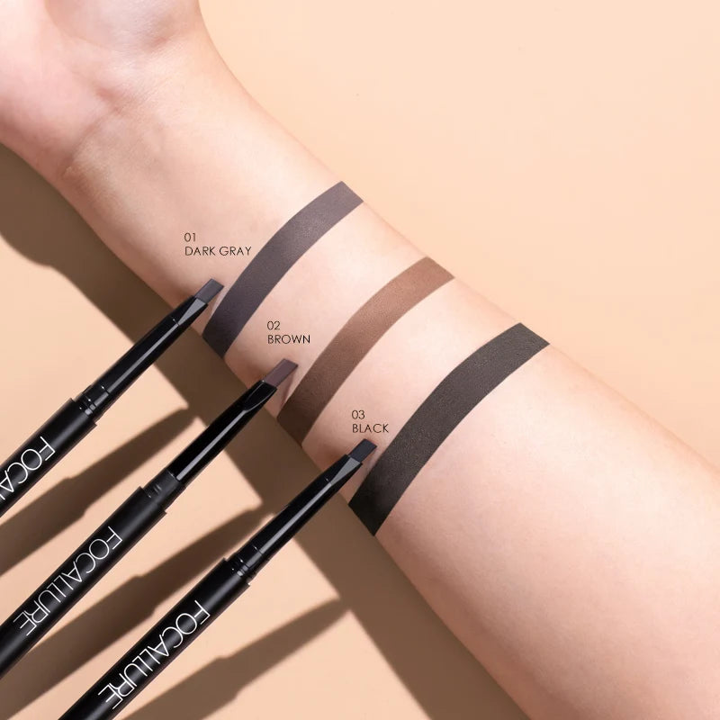 FOCALLURE Waterproof Eyebrow Pencil | 3 Colors Brow Definer Eyebrow Pencil QXL