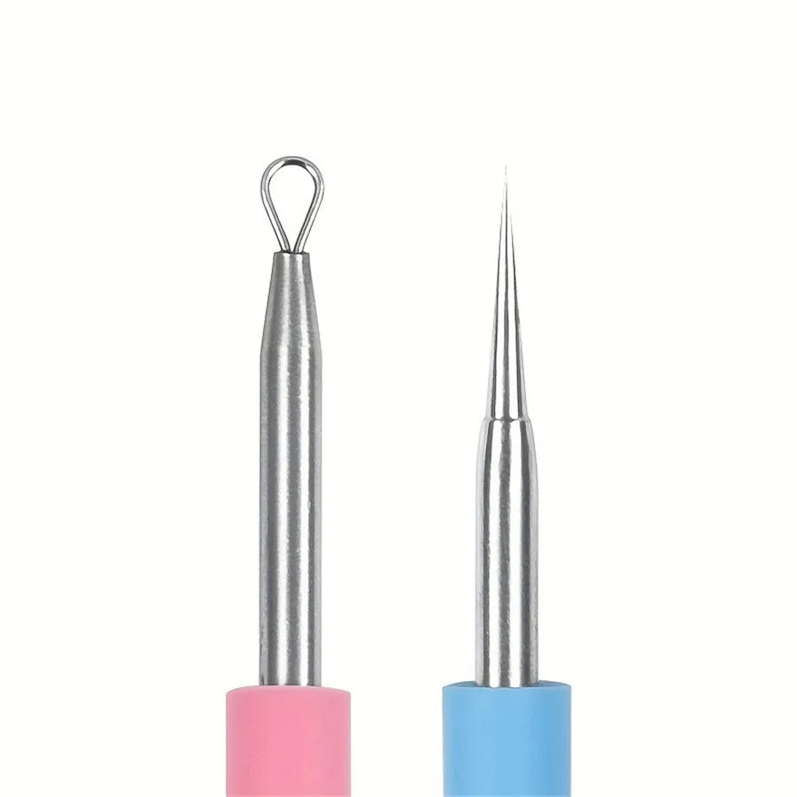 Double-Head Blackhead Extractor & Blemish Tool | Silicone Tip Blackhead Extractor Tool QXL