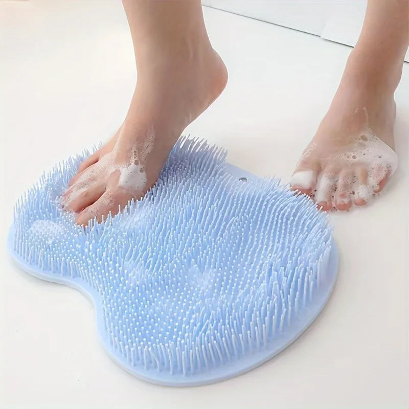 Anti-Slip Foot & Back Bath Scrubber Exfoliating Pad 30x23cm Bath Scrubber Pad QXL