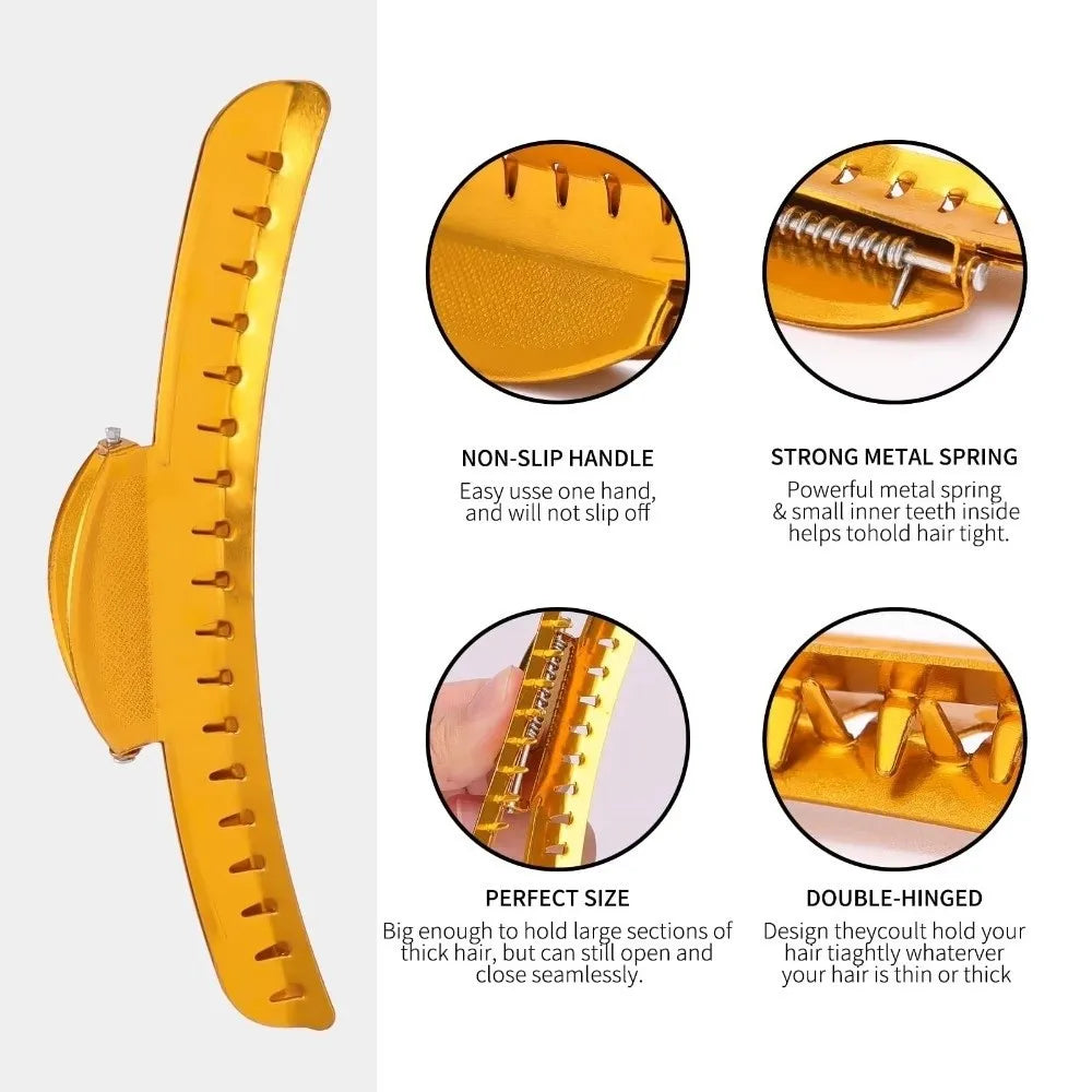 6-Pack Alloy Hairdressing Hair Clips | Salon & Styling Use Hairdressing Hair Clips QXL