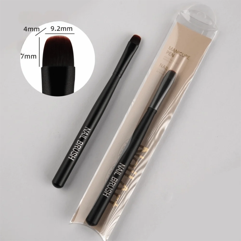 3-in-1 French Nail Art Brush | Metal Handle UV Gel Pen Nail Art Brush QXL Black