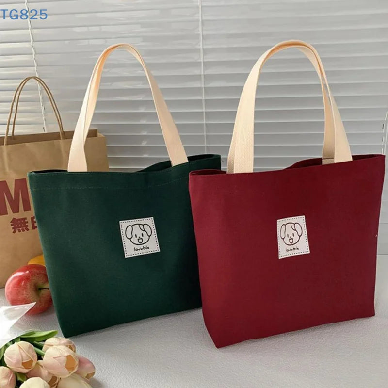 Women's Large Canvas Tote Bag – Casual Shoulder Handbag Canvas Tote Bag QXL