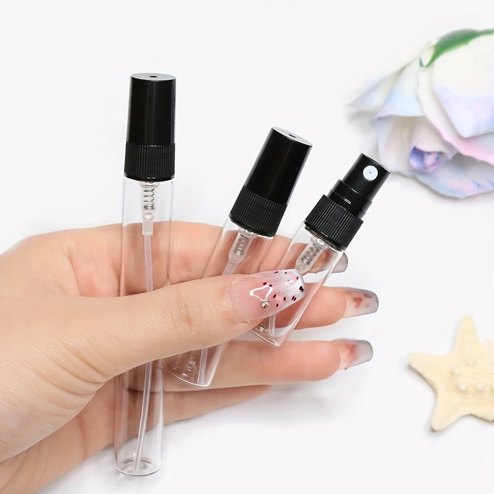 100-Pack 10ml Refillable Glass Spray Bottles with Droppers & Funnels Glass Spray Bottle Set QXL