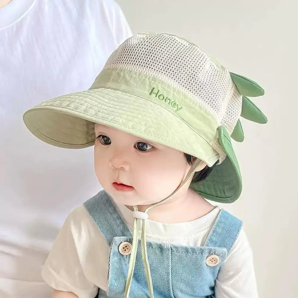 Kids Wide Brim Sun Hat | Mesh Breathable Bucket Hat Boys Girls Kids Bucket Hat QXL