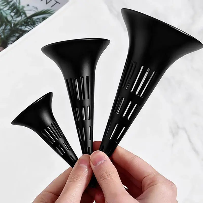 3-Pack Conical Plant Watering Device | Soil Aeration & Drainage Plant Watering Device QXL Black