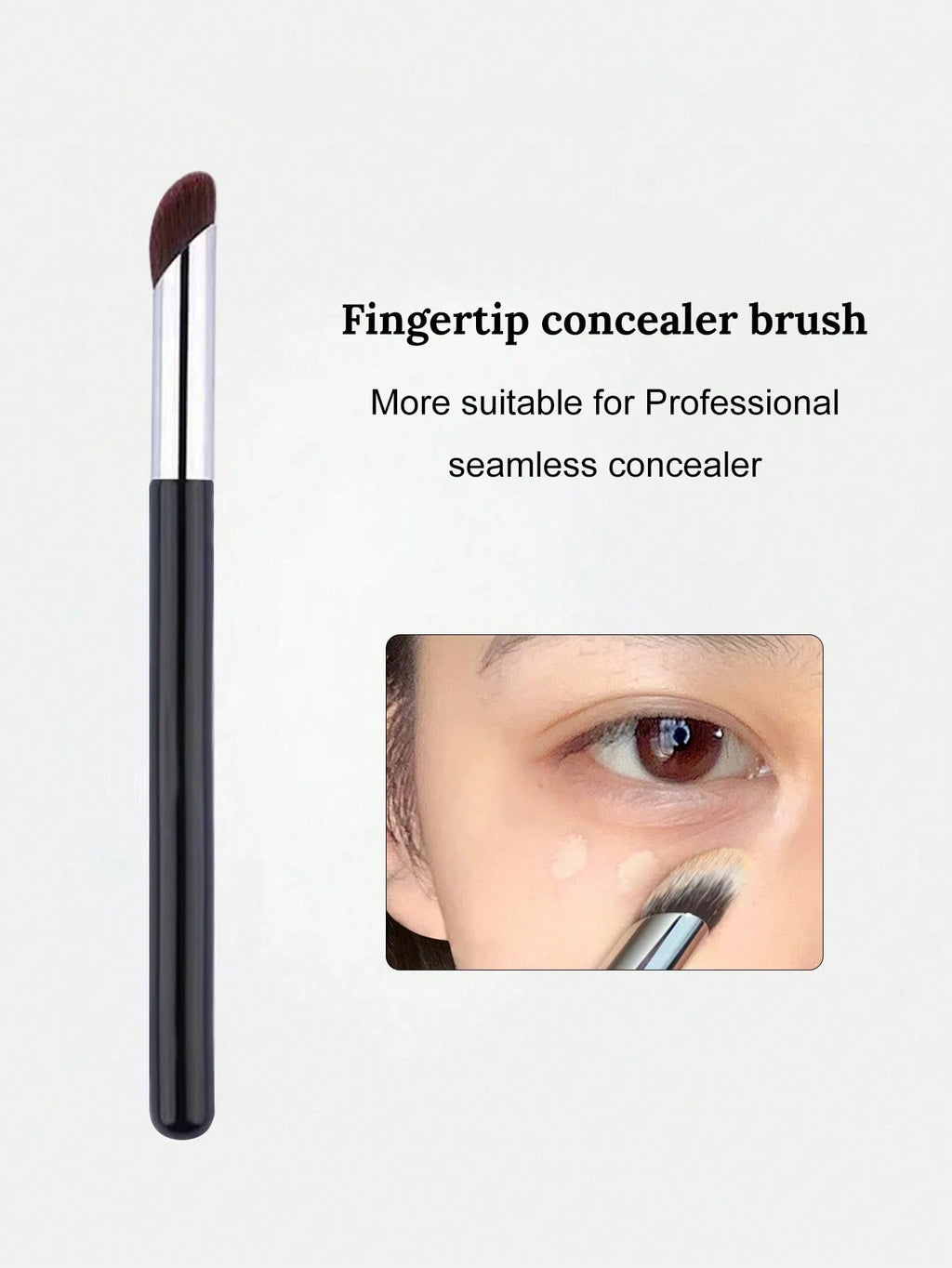 Black Round Head Concealer Brush – 1/2/3 Pack | Liplns Concealer Makeup Brush QXL