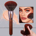 KOSSHOW Fluffy Powder Brush | Soft Nylon Wood Handle Powder Makeup Brush QXL Burgundy