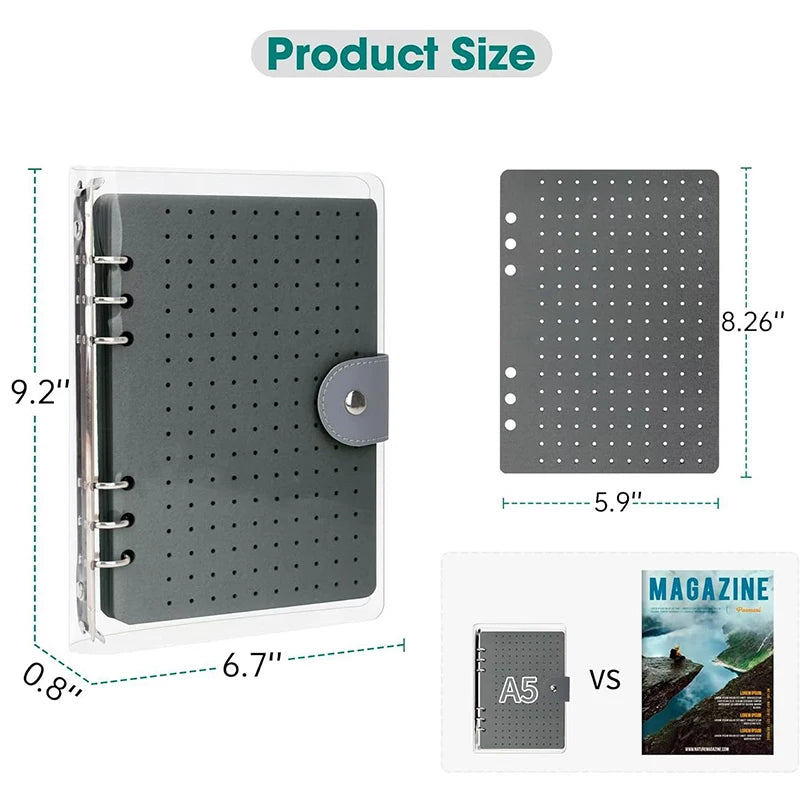 Felt Pin Display Book | 6-Page Badge & Brooch Organizer Album Pin Display Album QXL