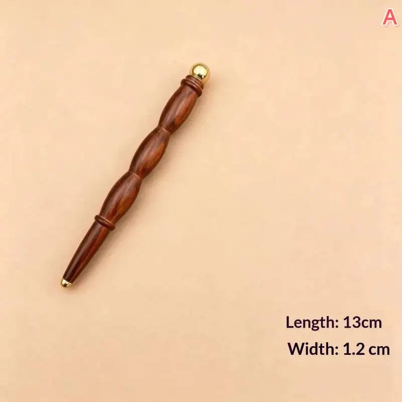 Sandalwood Brass Reflexology Massage Stick | Gua Sha Tool Reflexology Massage Stick QXL A
