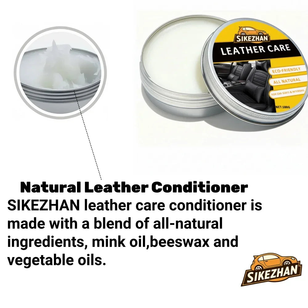 Car Leather Conditioner Balm | Transparent & Odorless – 50g/100g Leather Conditioner Balm QXL